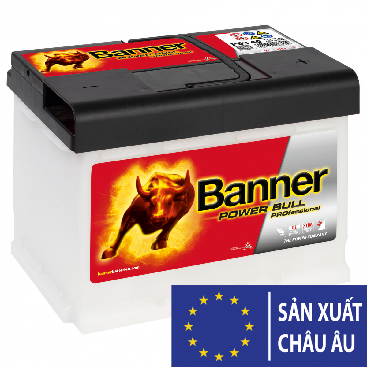 BÌNH ẮC QUY BANNER POWER PRO P63 40 12 63AH