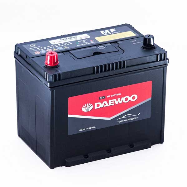 BÌNH ẮC QUY DAEWOO 80D26L 12V 70AH