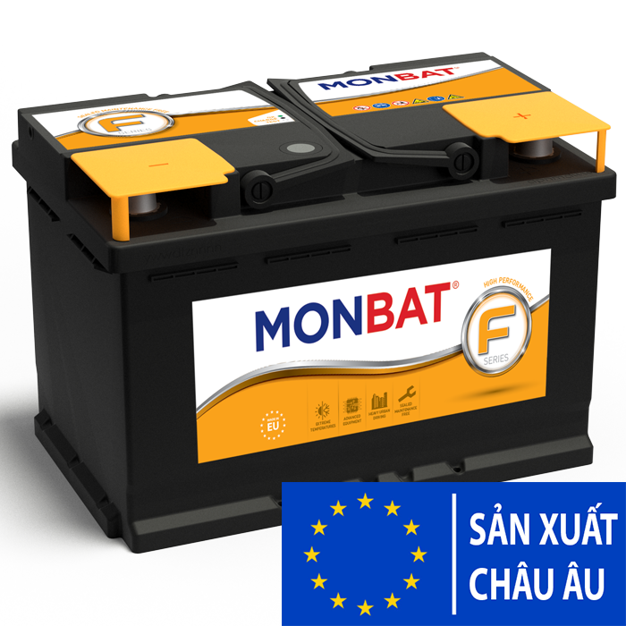 BÌNH ẮC QUY MONBAT PREMIUM 57546 12V 75AH - NHẬP KHẨU CHÂU ÂU