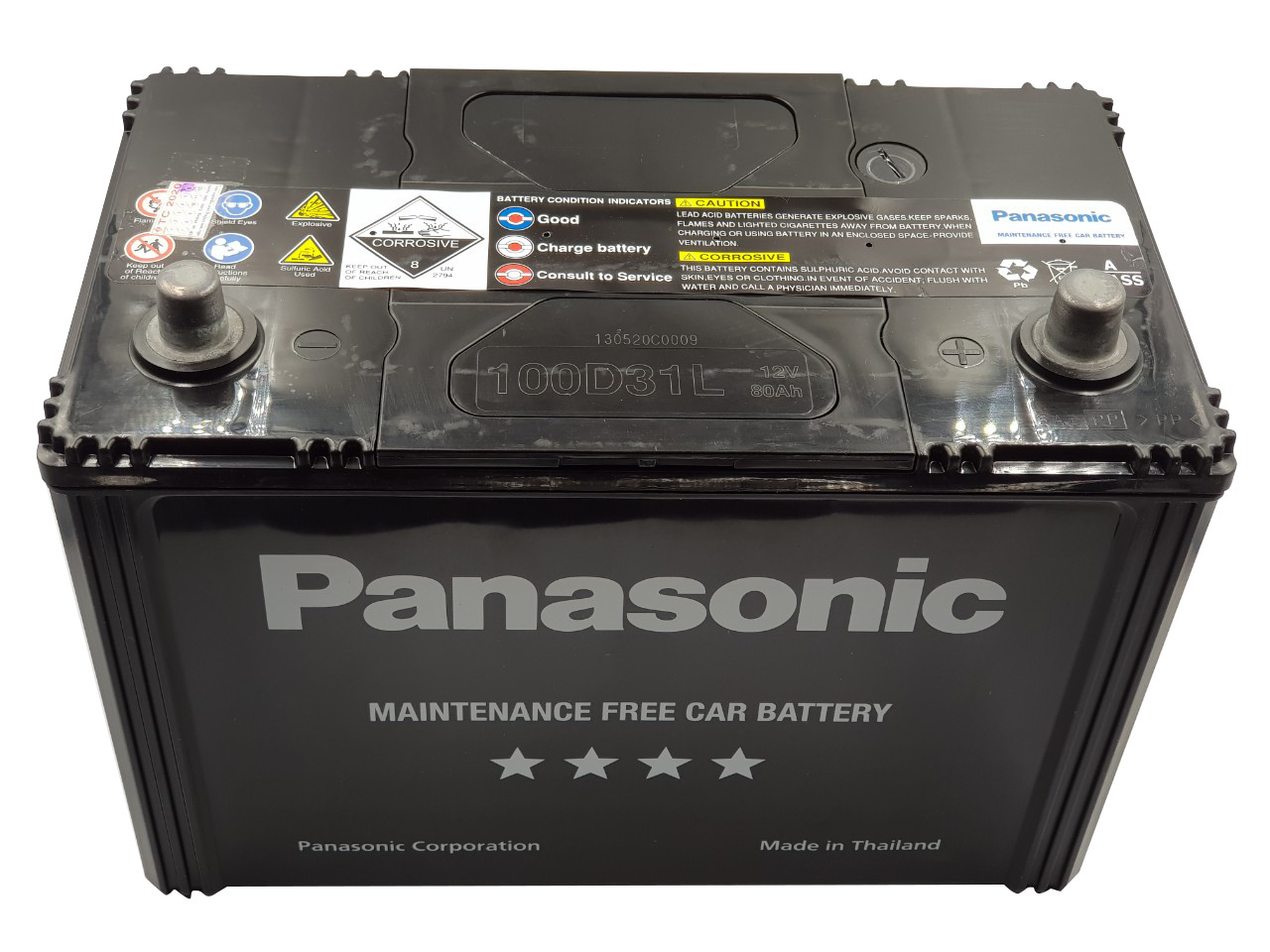 BÌNH ẮC QUY PANASONIC 100D31L 12V 80AH 