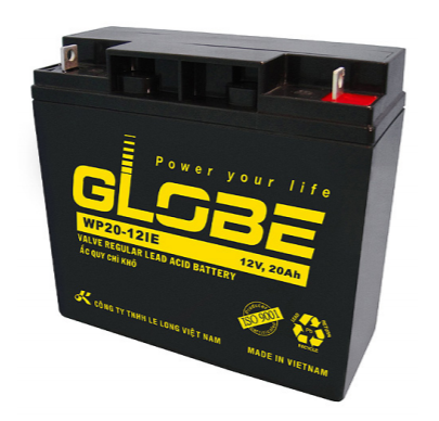BÌNH ẮC QUY XE MÁY GLOBE WP20-12IE 12V 20AH